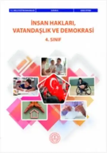 2024-2025 Yılı 4.Sınıf İnsan Hakları, Vatandaşlık ve Demokrasi Ders Kitabı (MEB Yayınları)