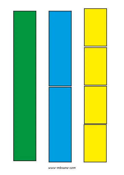 2. Sınıf Matematik - Bütün, Yarım ve Çeyrek Renkli Şeritler