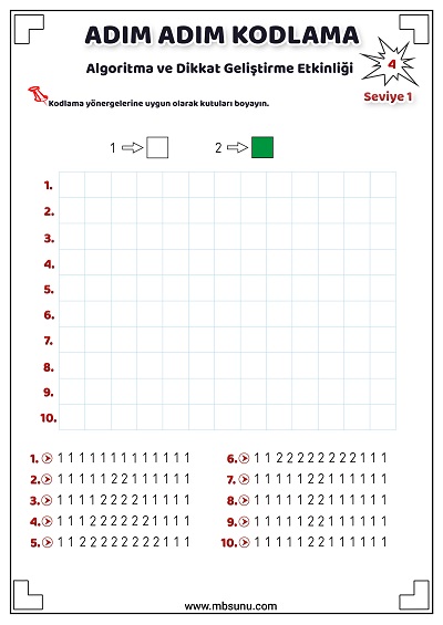 Seviye 1 - Kodlama Etkinliği 4