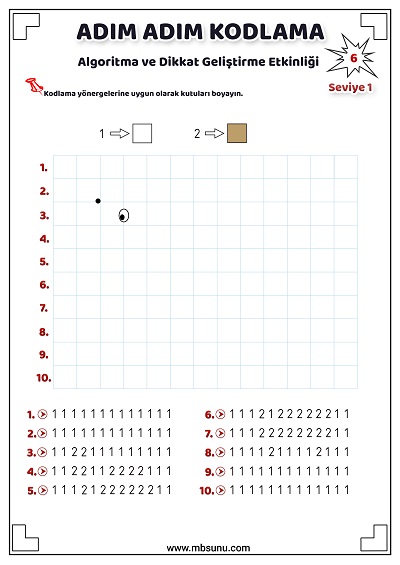 Seviye 1 - Kodlama Etkinliği 6