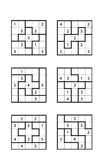 Figürlü Sudoku Etkinlikleri (5x5) - Seviye 1