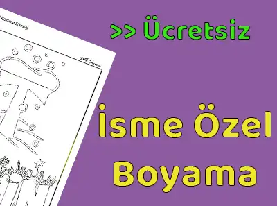 İsme Özel Boyama Etkinliği - Mukaddim