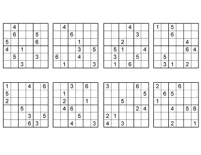 Klasik Sudoku Etkinlikleri (6x6) - Seviye 4