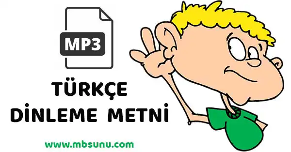 6. Sınıf Türkçe Dinleme Metni (MEB) - Televizyoncu Ali - mp3 indir