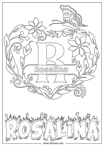 Coloring Page For Name - Rosalina