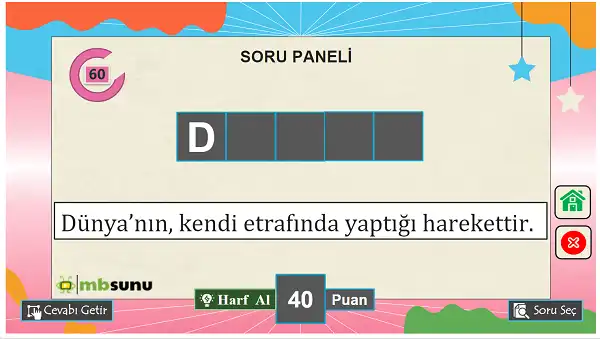 4. Sınıf Fen Bilimleri 1. Ünite - Ben Bilirim Bilgi Yarışması