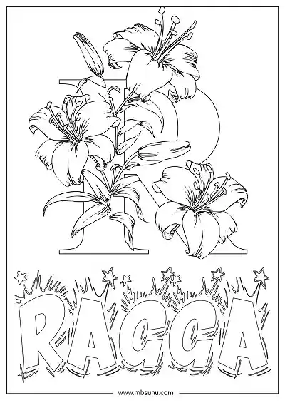 Coloring Page For Name - Ragga