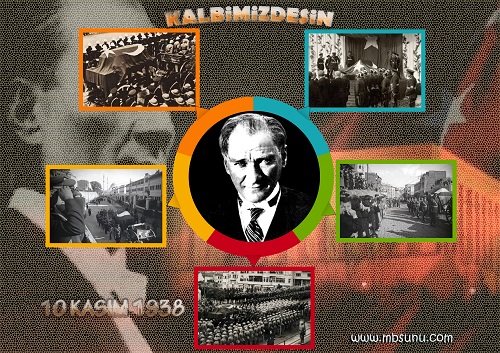 Model 7 - 10 Kasım Posteri - Kalbimizdesin - A3