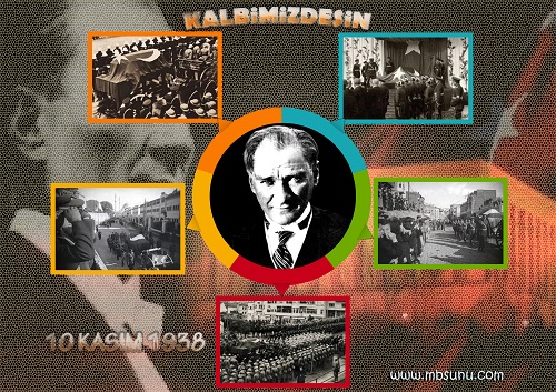 Model 7 - 10 Kasım Posteri - Kalbimizdesin - A3