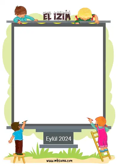 Eylül 2024 - 1.Sınıf İlk Gün Etkinliği - El İzim Şablonu 1