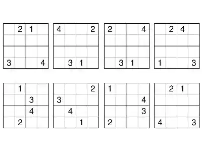 Klasik Sudoku Etkinlikleri (4x4) - Seviye 4