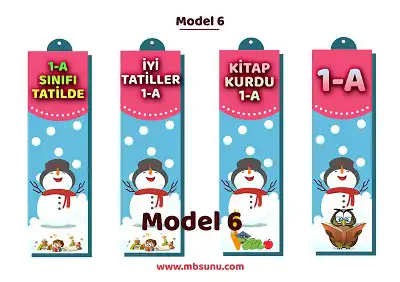 Model 6 - Kardan Adamlı Kitap Ayracı