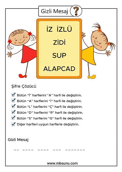 Gizli Mesaj Etkinliği 5