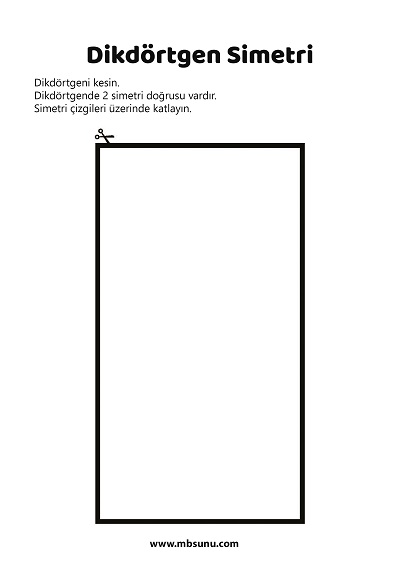 2. Sınıf Matematik - Kes Katla Simetri Şablonlar