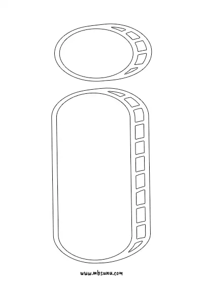 Boyamaya Uygun Png İ Harfi - Model 18
