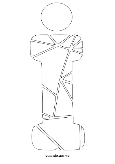 Boyamaya Uygun Png İ Harfi - Model 7