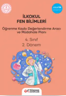 4. Sınıf Fen Bilimleri - Öğrenme Kayıpları Değerlendirme Aracı ve Müdahale Planı (2. Dönem)