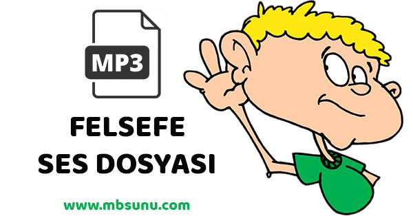Açık Öğretim Lisesi Felsefe 1 Sesli Ders Kitabı mp3