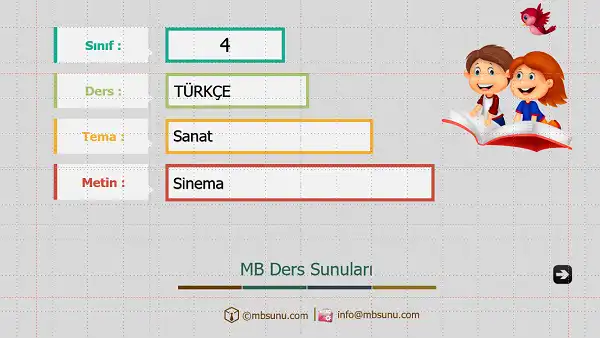 4. Sınıf Türkçe - Sinema Metni Sunusu