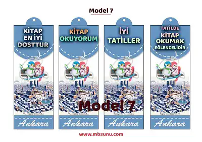 Model 7 - Kış ve Şehir Temalı (Ankara) Kitap Ayracı