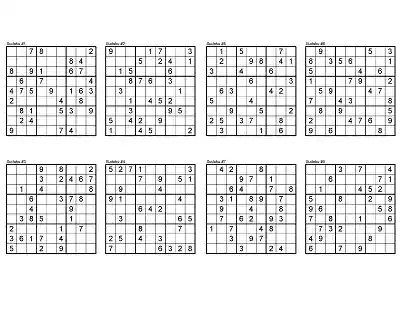Klasik Sudoku Etkinlikleri (9x9) - Seviye 2