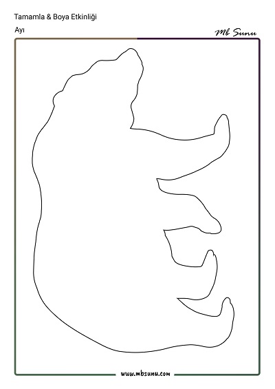 Tamamla Boya Etkinliği - Ayı