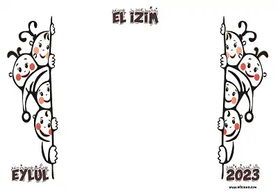 Eylül 2023 - 1.Sınıf İlk Gün Etkinliği - El İzim Şablonu 2
