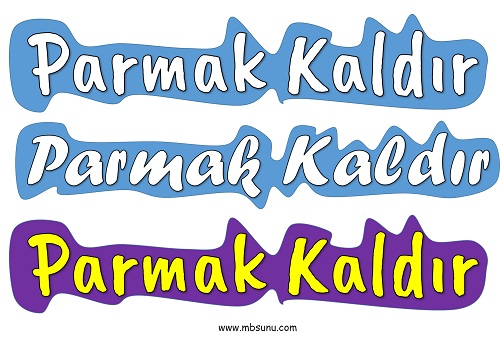 Parmak Kaldır Sticker