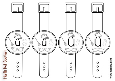 1. Sınıf İlk Okuma Ü Sesi - Harfli Kol Saati Etkinliği
