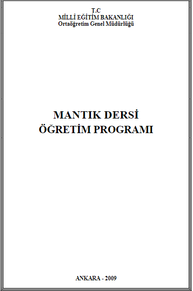 Mantık Dersi Öğretim Programı (Lise)