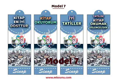 Model 7 - Kış ve Şehir Temalı (Kayseri) Kitap Ayracı