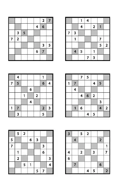 Çapraz Sudoku Etkinlikleri (7x7)