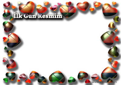 1.Sınıf İlk Gün Resmim Şablonu 1