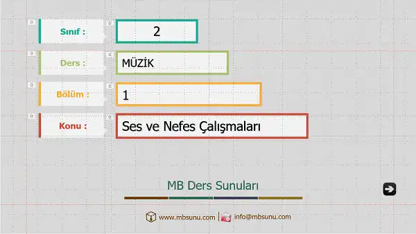 2. Sınıf Müzik Ses ve Nefes Çalışmaları Sunusu (Hecce Yayınları)