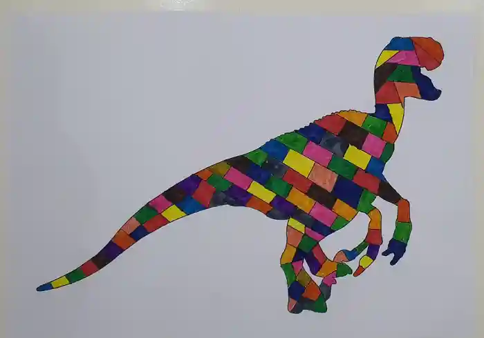 Dinozor Desen Sanatı Boyaması