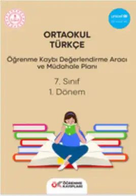 7. Sınıf Türkçe - Öğrenme Kayıpları Değerlendirme Aracı ve Müdahale Planı (1. Dönem)