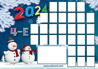 2024 Fotoğraf Eklemeli Yeni Yıl Afişi - 4E - 30 Öğrencilik