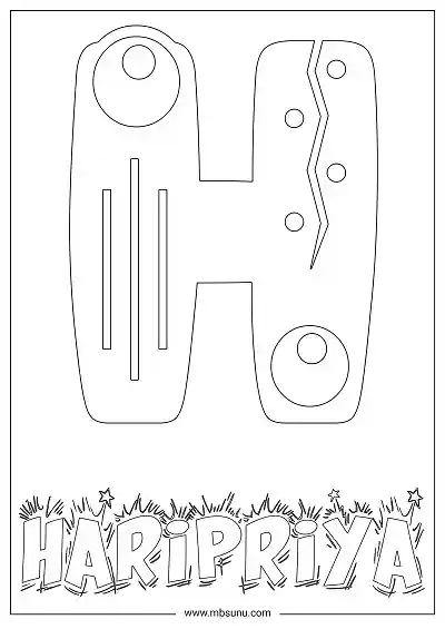 Coloring Page For Name - Haripriya