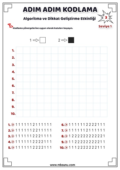 Seviye 1 - Kodlama Etkinliği 3
