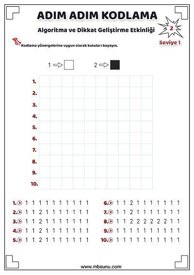 Seviye 1 - Kodlama Etkinliği 2