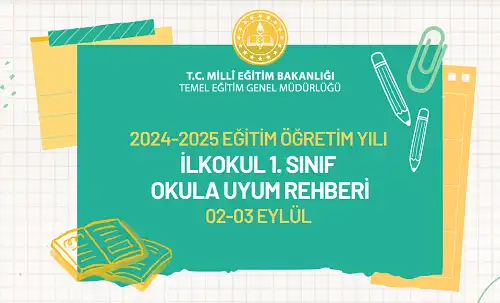 2024-2025 Eğitim Öğretim Yılı İlkokul Okula Uyum Rehberi Sunusu