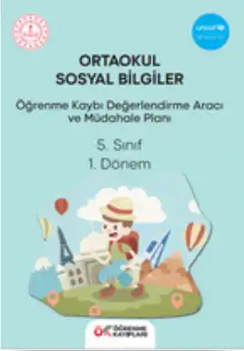 5. Sınıf Sosyal Bilgiler - Öğrenme Kayıpları Değerlendirme Aracı ve Müdahale Planı (1. Dönem)