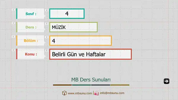 4. Sınıf Müzik Belirli Gün ve Haftalar Sunusu - Yeni