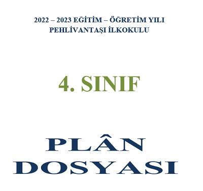 Plan Dosyası Kapağı ve Diğer Sayfaları