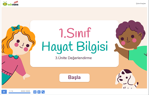 1.Sınıf Hayat Bilgisi 3. Ünite Değerlendirme Sunusu