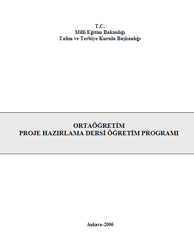 Proje Hazırlama Dersi Öğretim Programı (Lise)