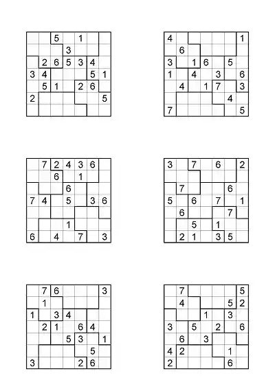 Figürlü Sudoku Etkinlikleri (7x7) - Seviye 1