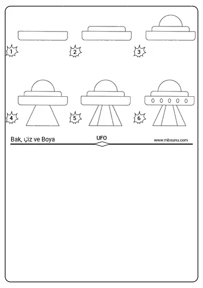 Bak, Çiz ve Boya Etkinliği - UFO