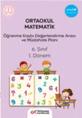 6. Sınıf Matematik - Öğrenme Kayıpları Değerlendirme Aracı ve Müdahale Planı (1. Dönem)