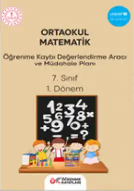 7. Sınıf Matematik - Öğrenme Kayıpları Değerlendirme Aracı ve Müdahale Planı (1. Dönem)